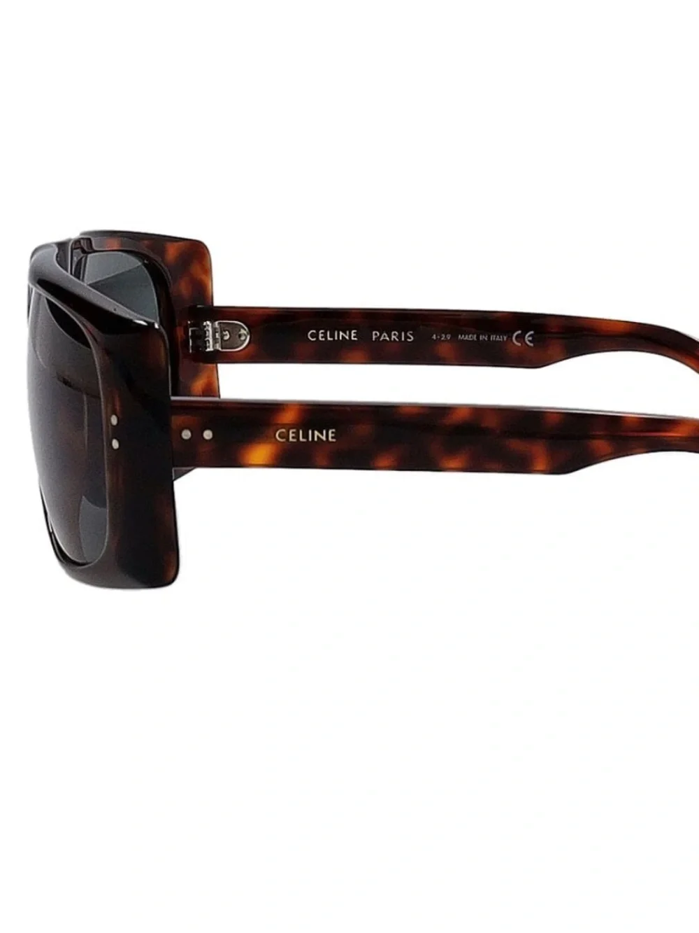 Celine Tortoiseshell Brown Oversized Sunglasses